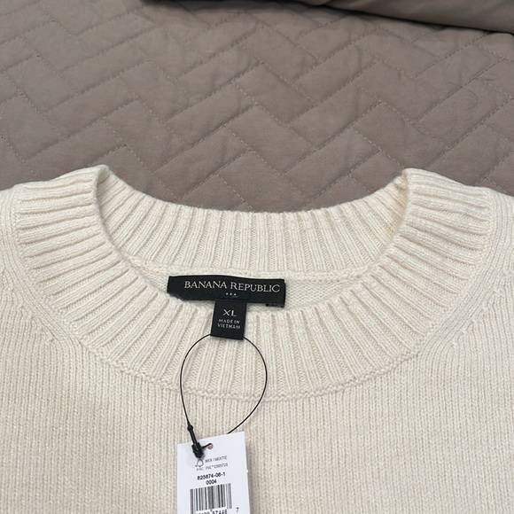 Banana Republic TRANSITION CREAM COVETED SWEATER/NWT/XL - Picture 8 of 13